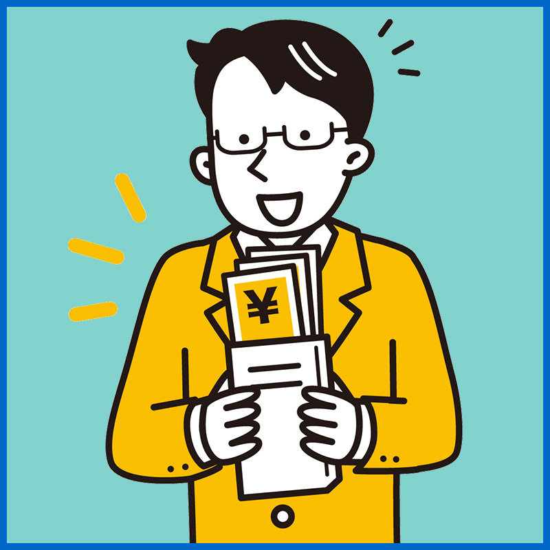 手順3の「お振込み」を説明するイラスト